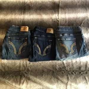 3 pair bundle Hollister jeans